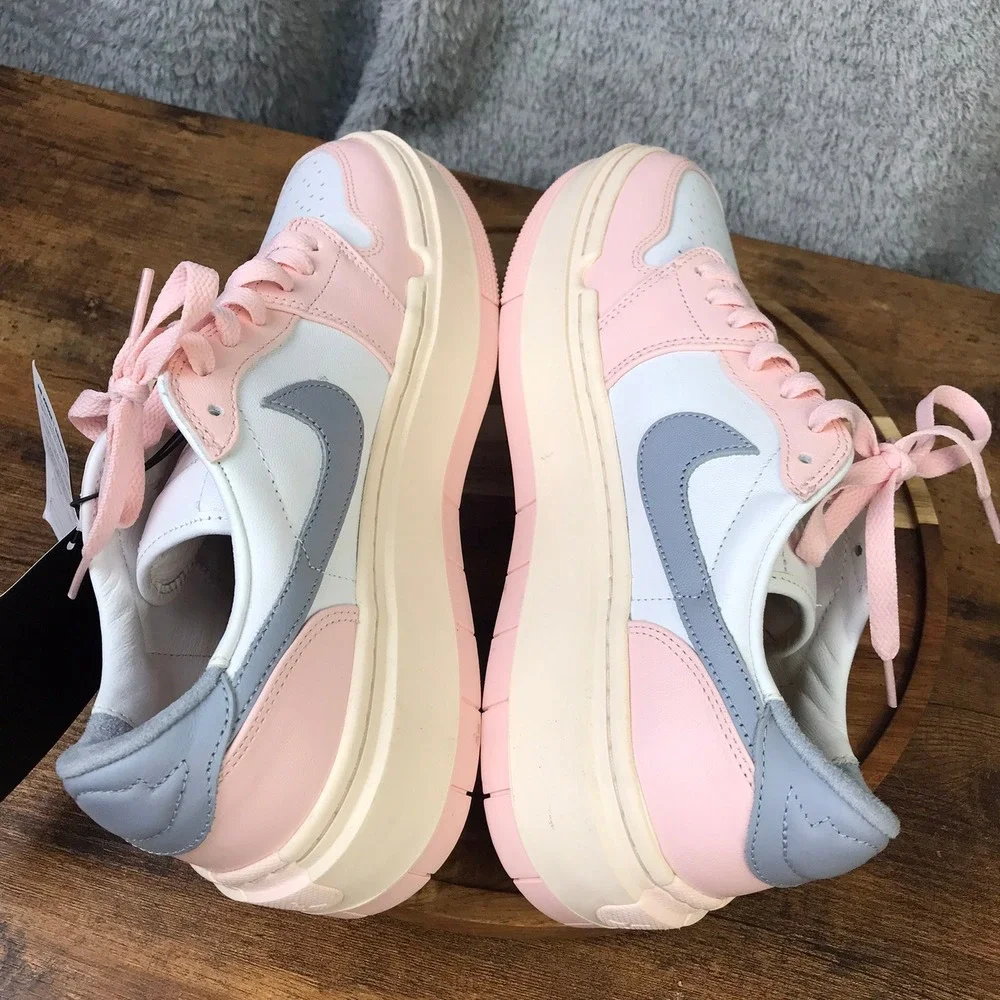 Nike Air Jordan 1 Elevate Low Women 10.5 Atmosphere Pink Grey White Sneakers NEW